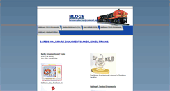 Desktop Screenshot of barbsornamentsandtrains.com