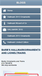 Mobile Screenshot of barbsornamentsandtrains.com